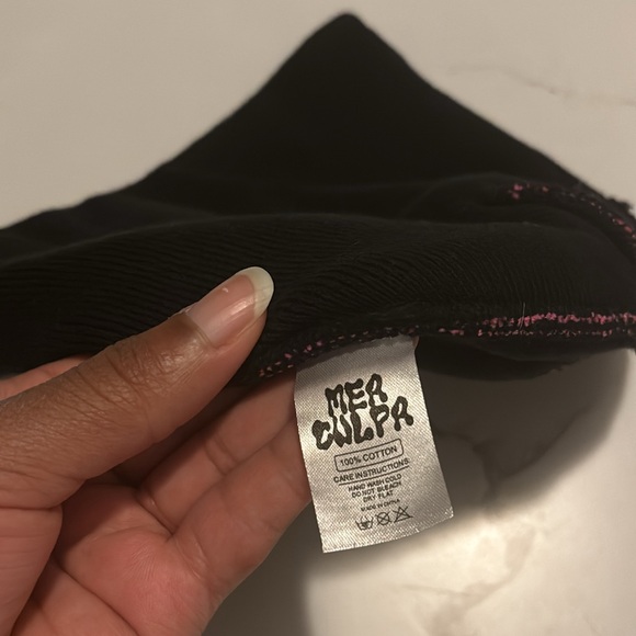 Pink Mea Culpa Rhinestone Beanie 🩷 - Picture 2 of 2